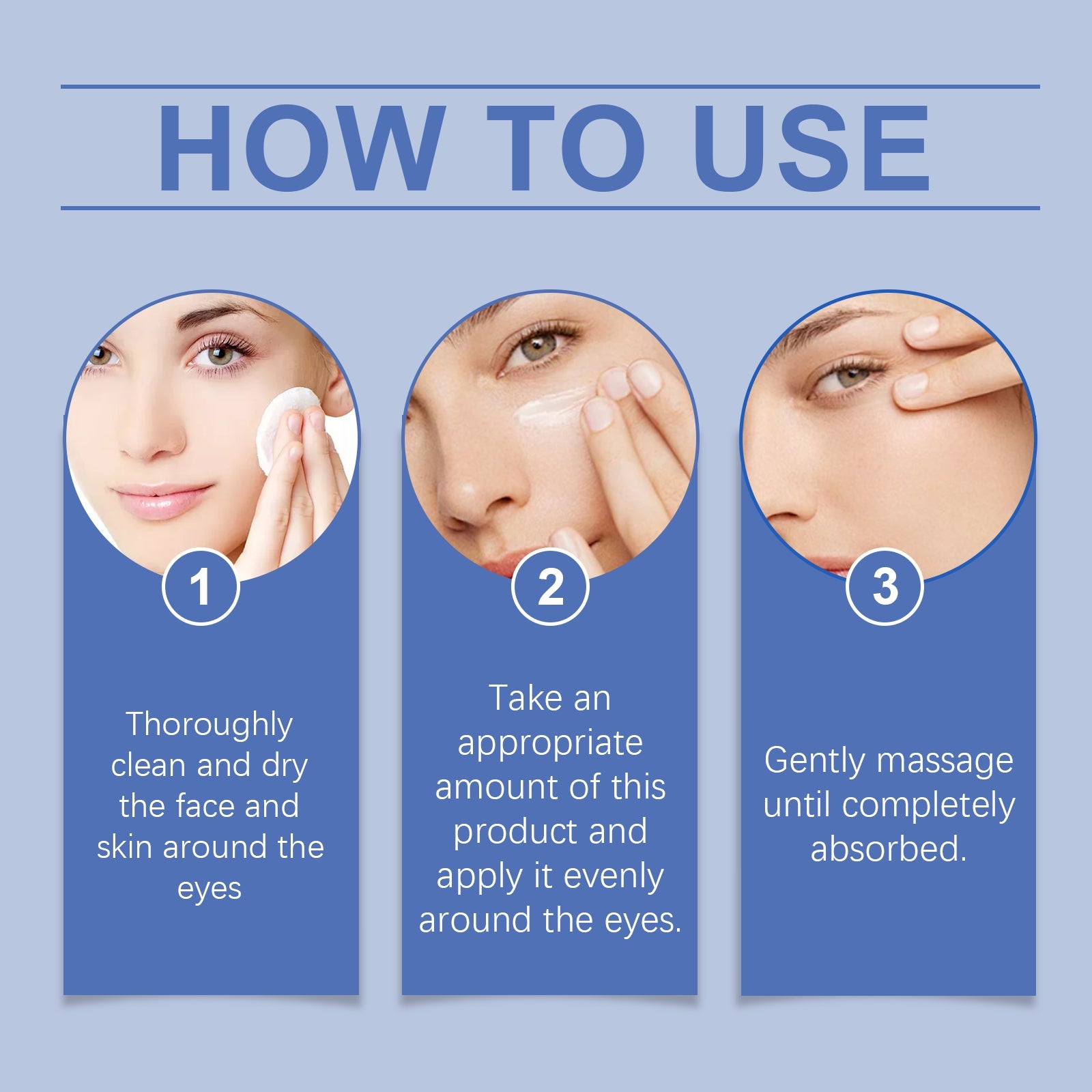 Firming Eye Cream, lighten fine lines and moisturize eye skin daily massage care cream