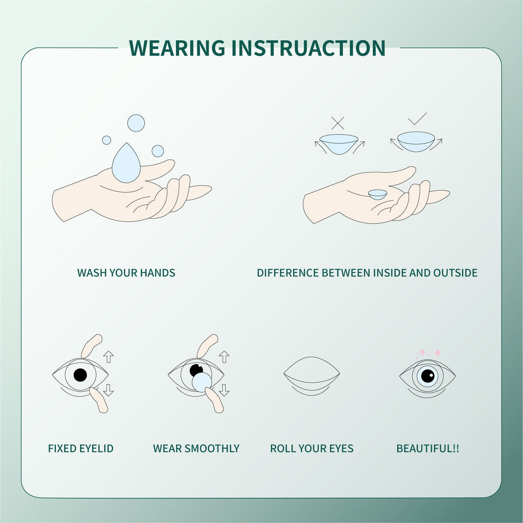 1Pcs FDA Certificate Eyes Beautiful Pupil Colorful Girl Cosplay Contact Lenses Blue(0-600°）