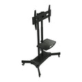 FANCO Universal Rotating TV Stand, suitable for 32-80 inch TVs, with adjustable tilt height and maximum VESA 600x400mm (black)
