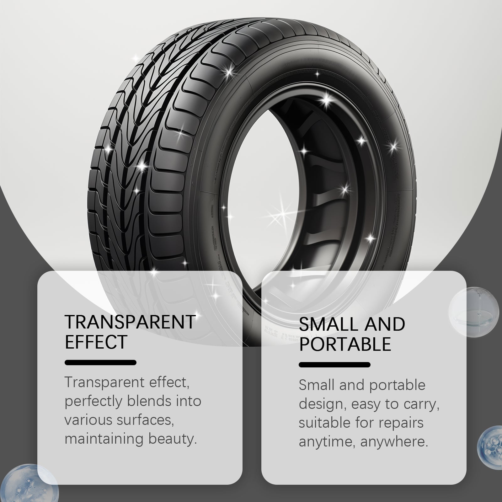 Repair Sealant, Repair Bond Wear-Resistant Simple And Easy To Use Automotive Tire Gap Repair Agent