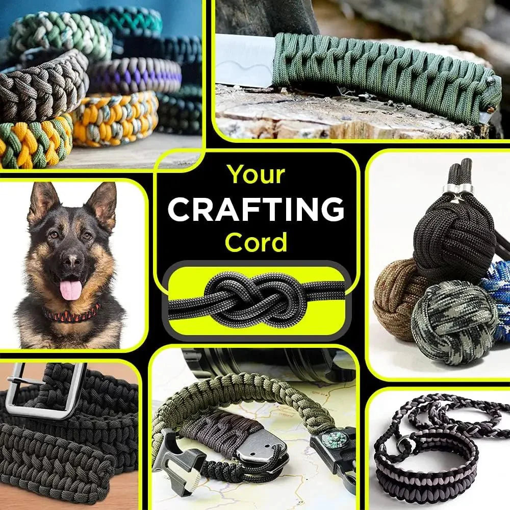 9-Core 650lb Paracord – 31m (101.7 ft) Tactical Survival Rope