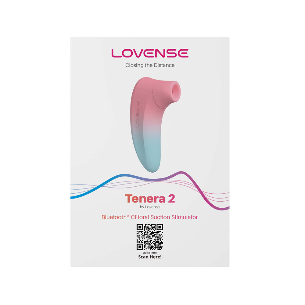 Lovense Tenera 2 Suction Vibrator - Pink/Blue