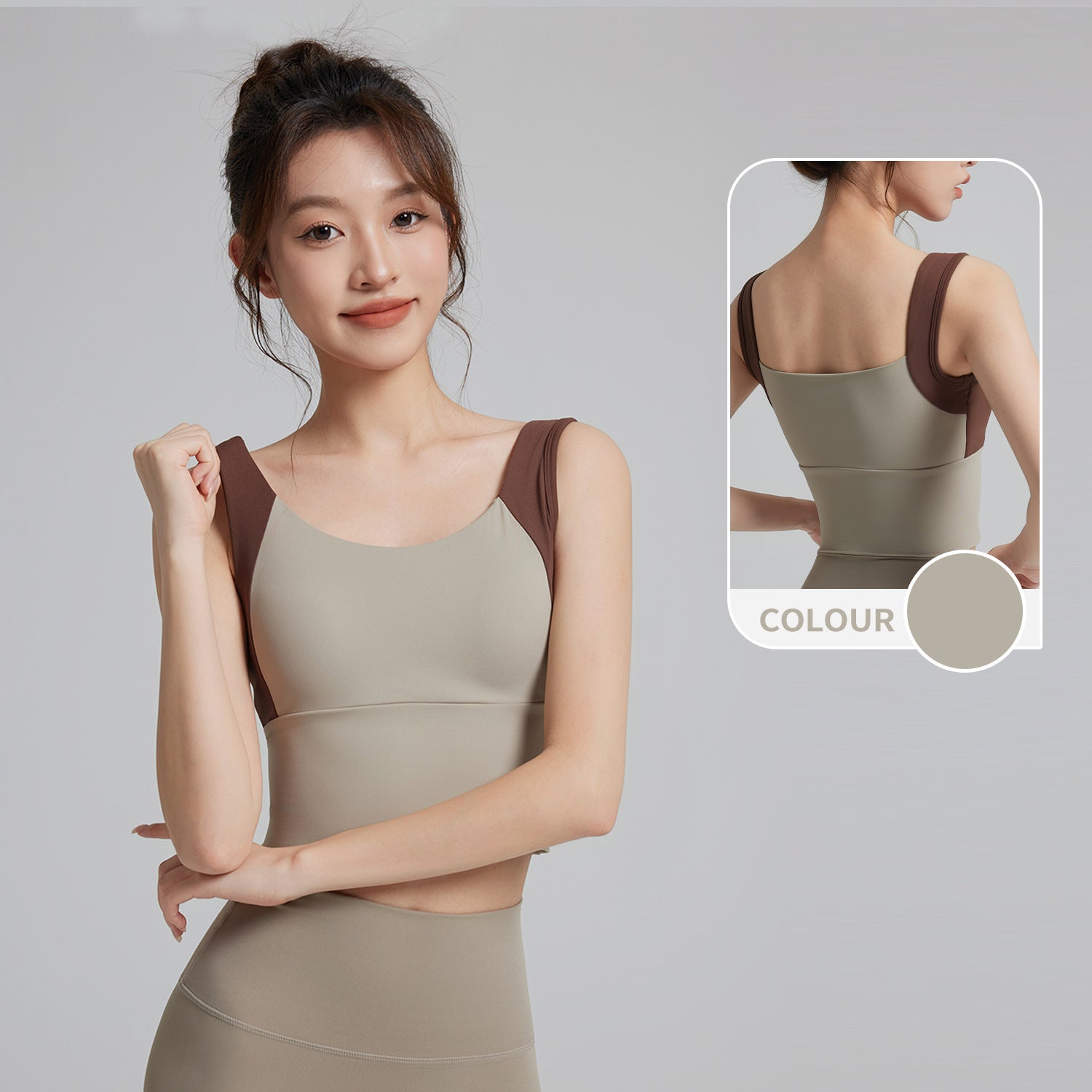 Womens Casual Yoga Tank Sports Top