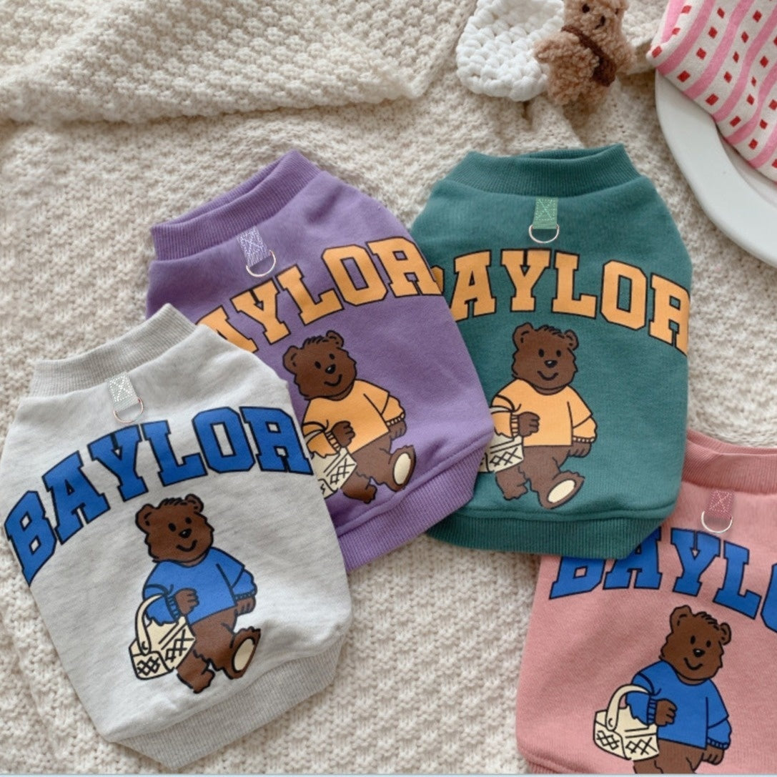 Autumn And Winter Parent-child Pet Clothing Dog Clothes And Supplies Fleece-lined