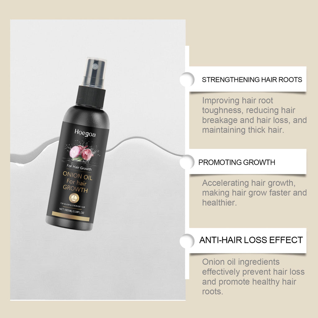 Onion Oil Hair Care Essential Oil Spray Gently Hydrates Hair Follicles Brightening Care Moisturizes And Softens Hair