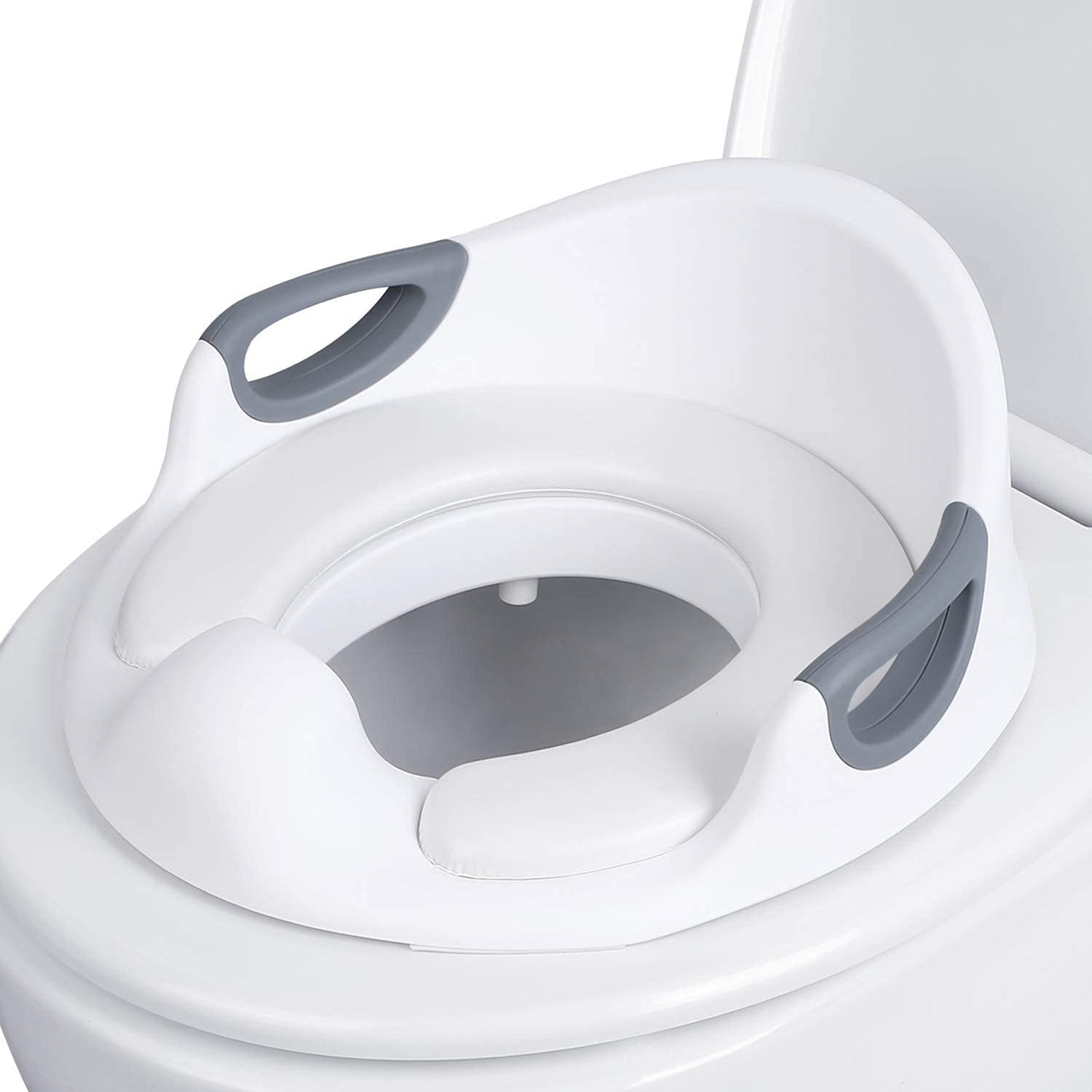 Toilet Seats for Children Baby Handles Backrest Baby Unisex Potty Training Urinal Portable Commode Pew Ring Home Supplies