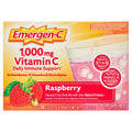 Emergen-C Vitamin Fizzy Drink Mix 1000 Mg Raspberry Supplement - 30 Packets/Pack