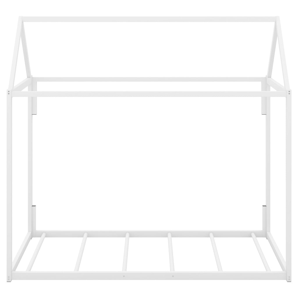 Metal House Shape Platform Bed   twin