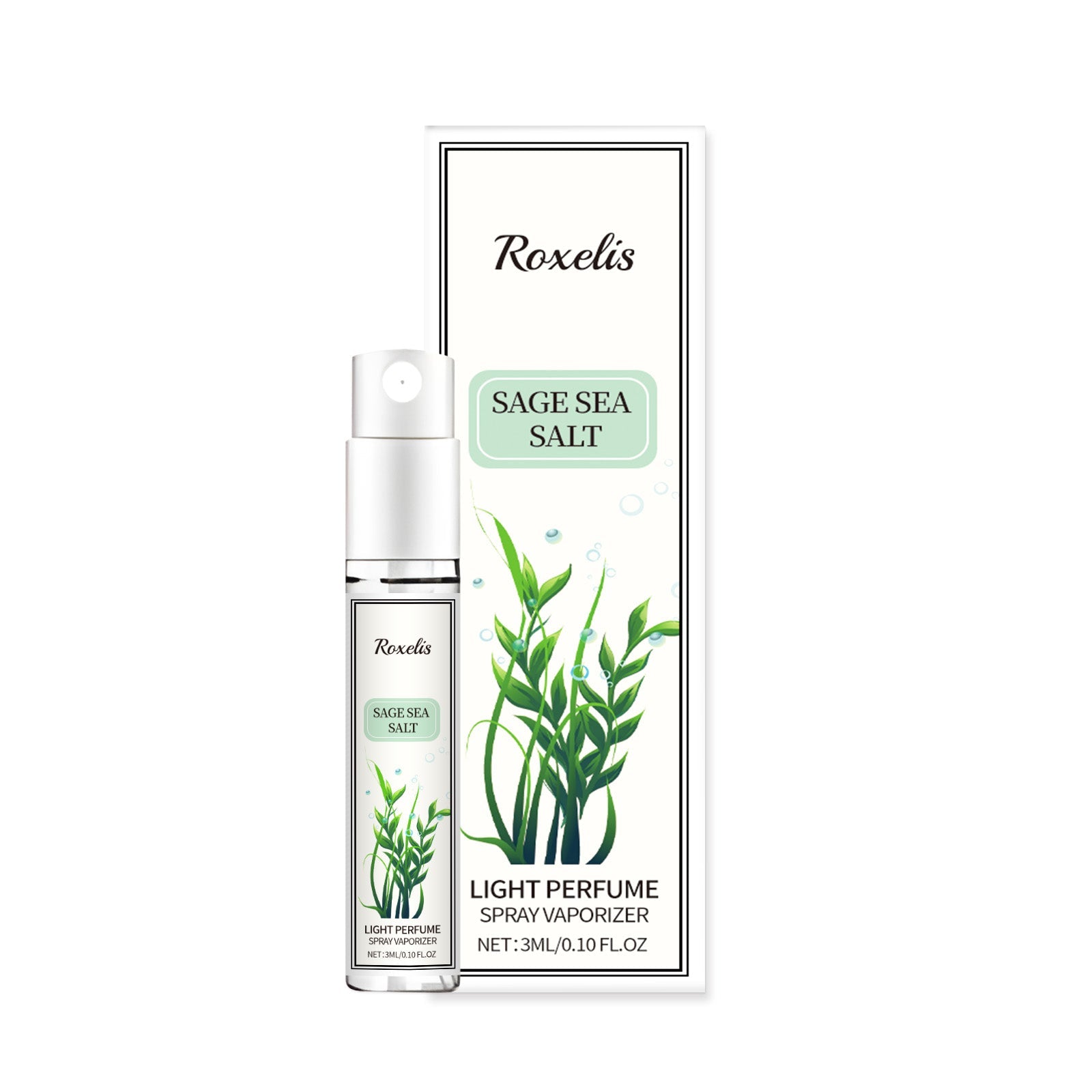 Sage Sea Salt Eau De Parfum Spray Mild Lasting Charm Fresh Non-Sticky Light Fragrance