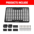 Rear Window Molle Panel System for 2018-2024 Jeep Wrangler JL 4Doors - Modular Storage and Protective Decoration
