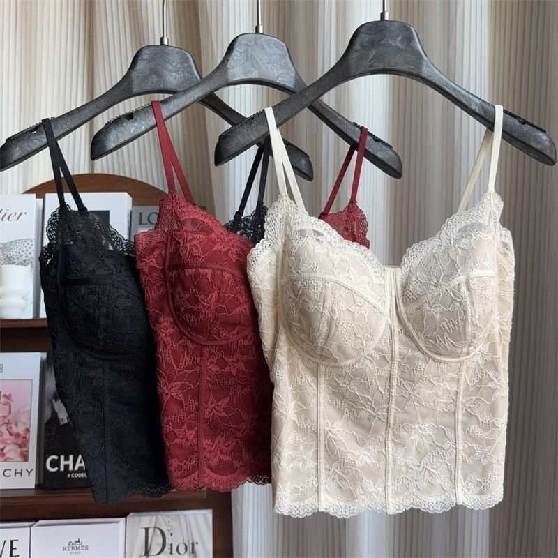 Brushed French-style Camisole For A Slimming Pure-yet-sexy Look
