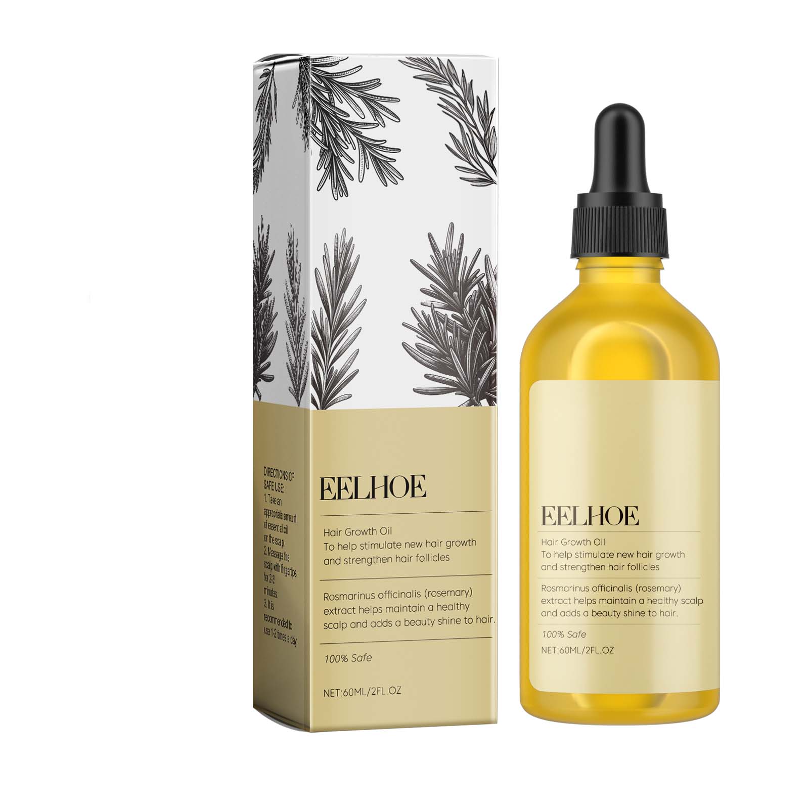 Rosemary Hair Care Essential Oil Soft Luster Hair Solid Dry Hair Fluffy Hair Care Scalp Essential Oil