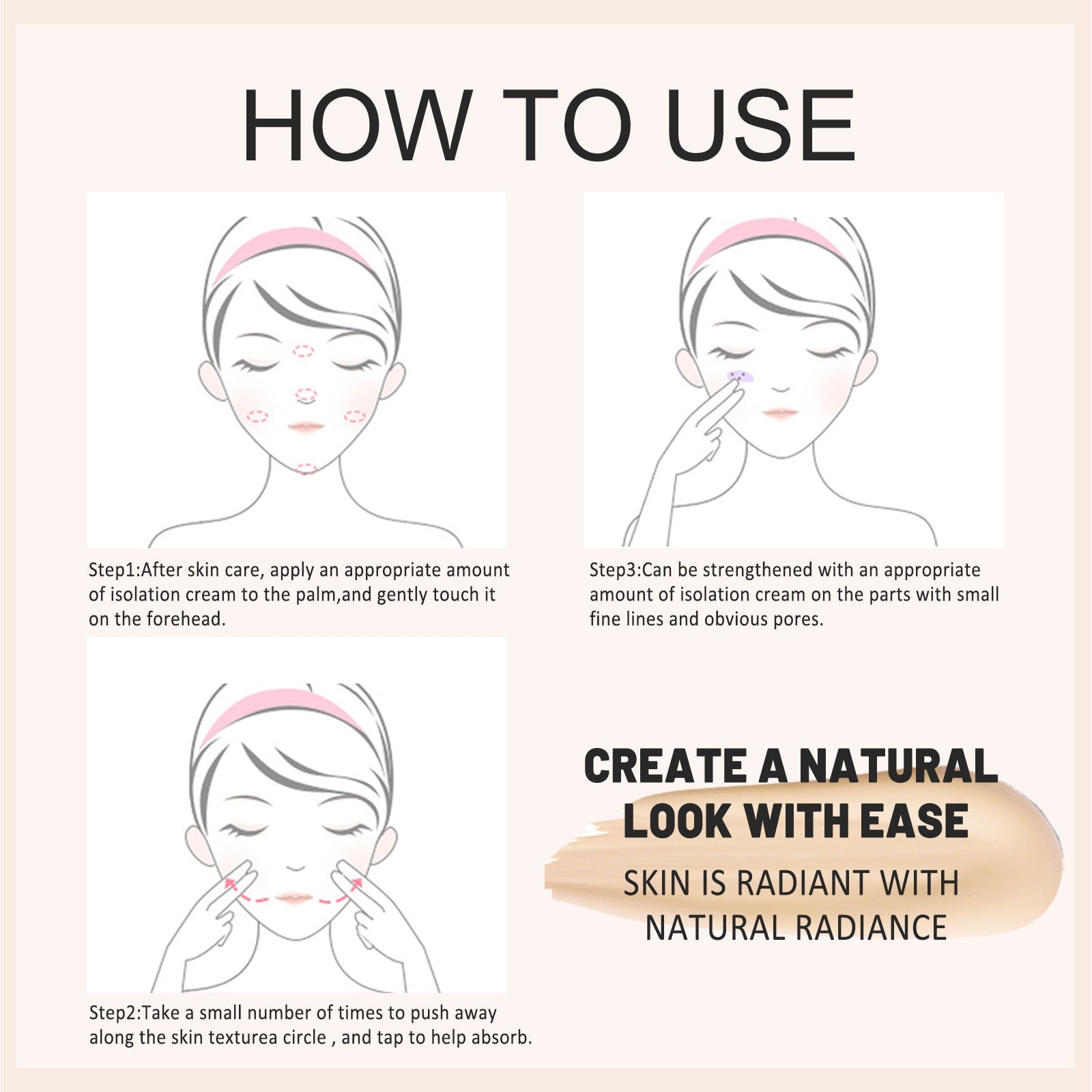 Pre-Primer Primer Moisturize Skin Concealer Lighten Skin Tone Soft Primer Primer Primer