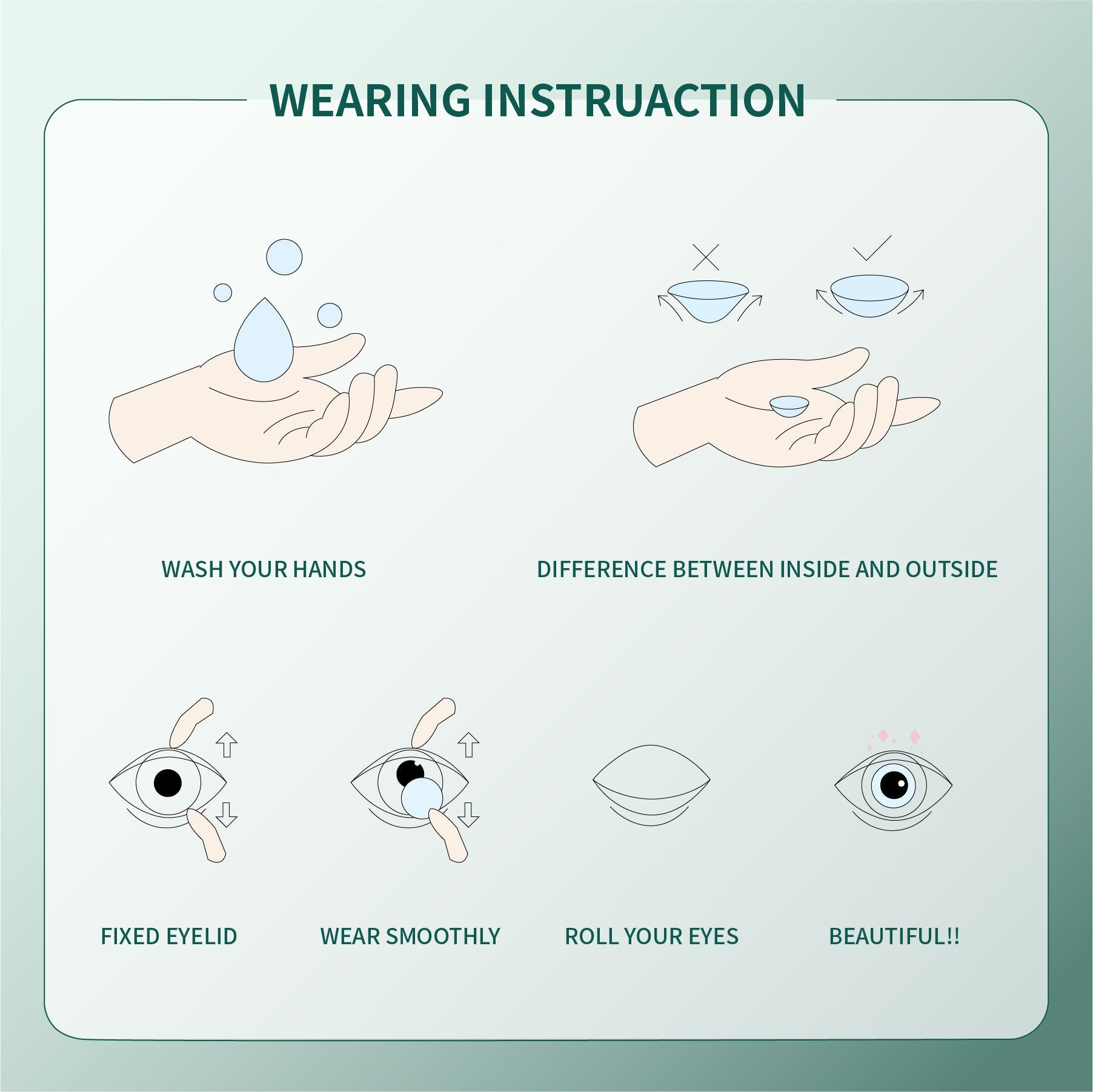 1Pcs FDA Certificate Eyes Beautiful Pupil Colorful Girl Cosplay Contact Lenses Brown