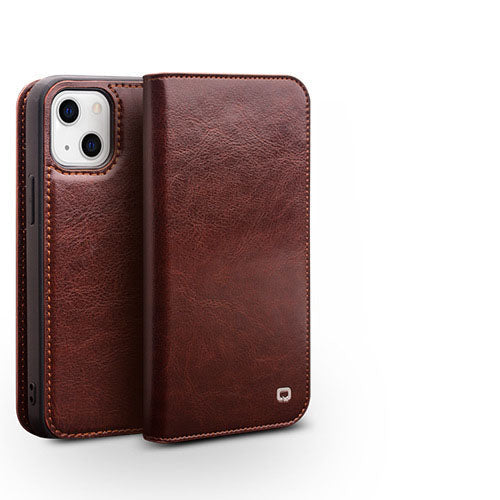 Suitable for iPhone 16 Promax phone case leather flip cover Apple 15 13 phone protective case card insertion