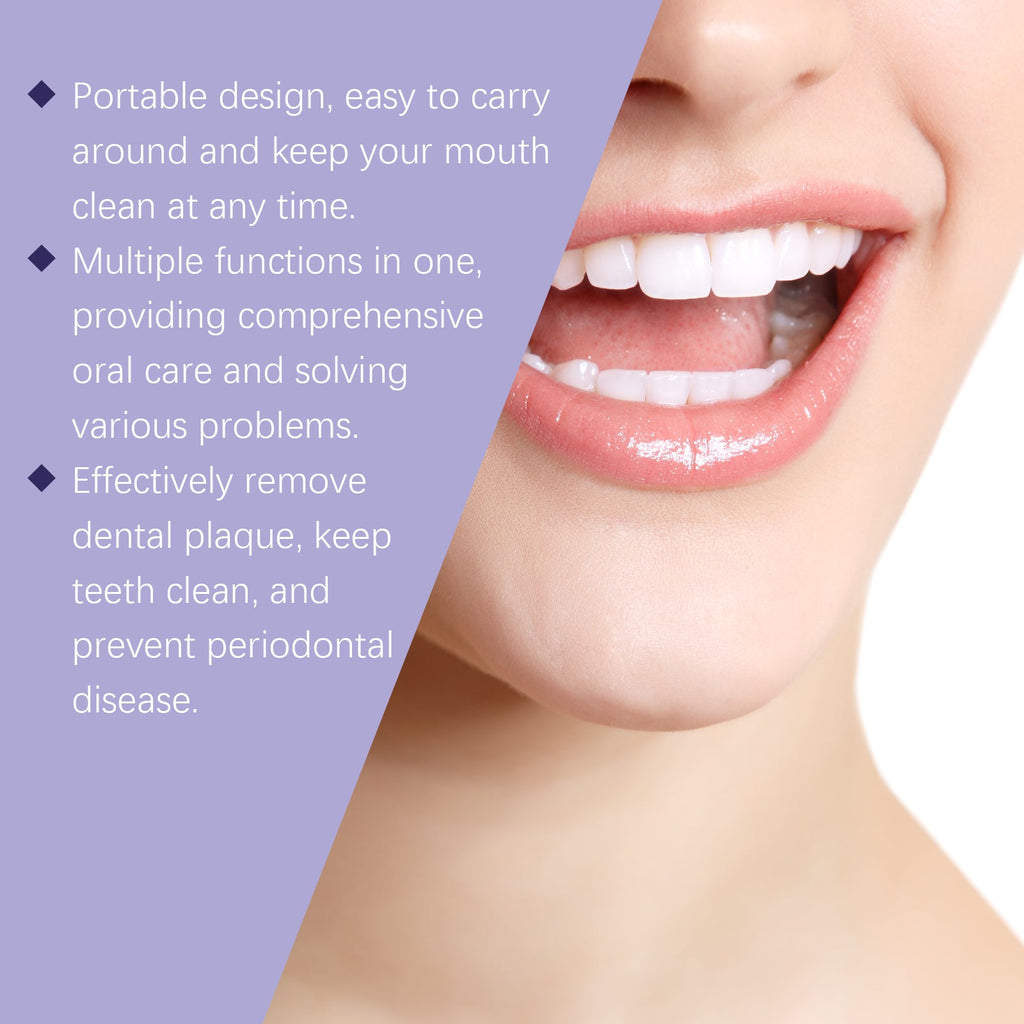 Purple Dental Mouthwash, Gentle Ingredients To Protect Teeth Clean Stains Left Fresh Smell