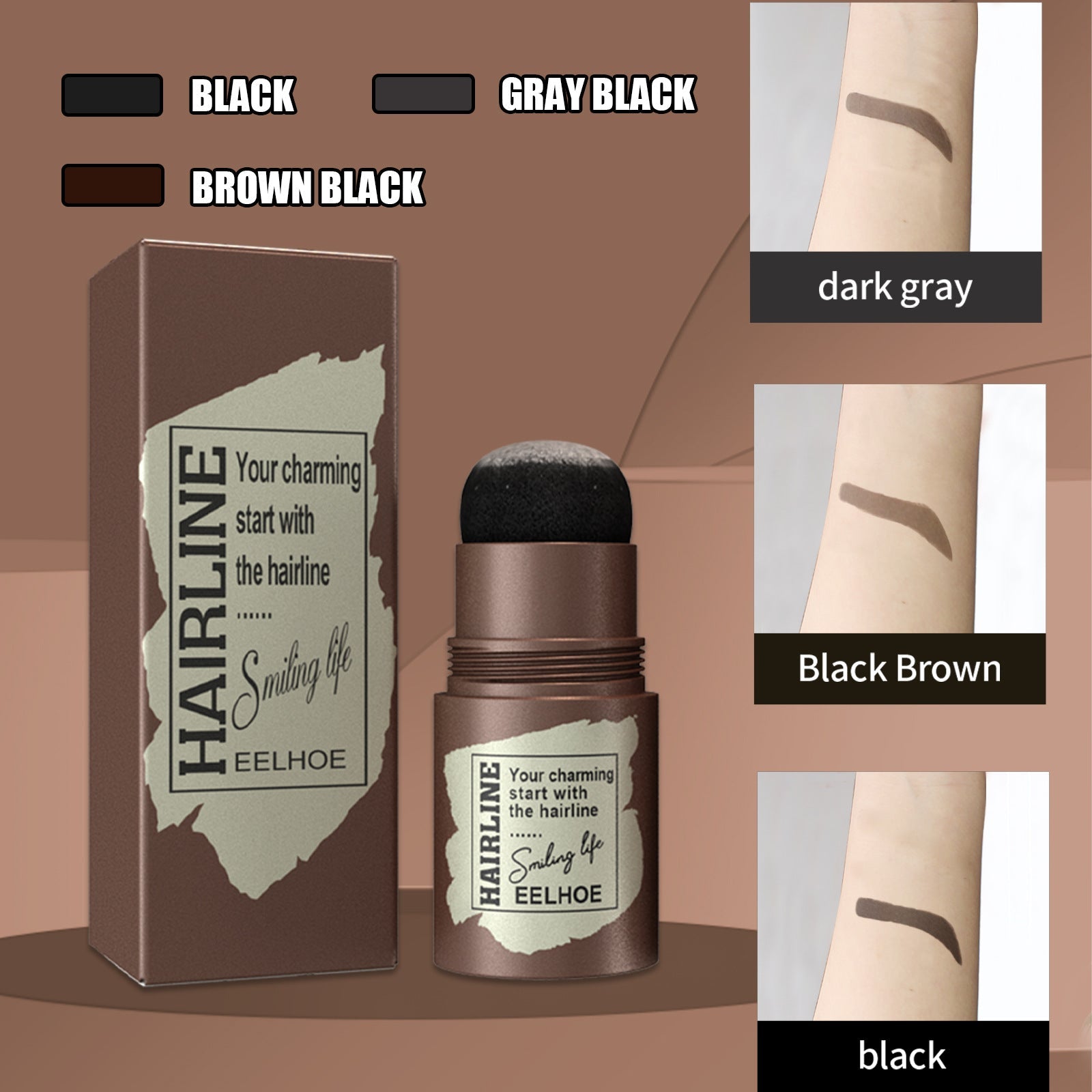 One Step Brow Stamp Shaping Kit Hairline Eyebrow Print Eyebrow Patch Repair Hairline Eyebrow Print