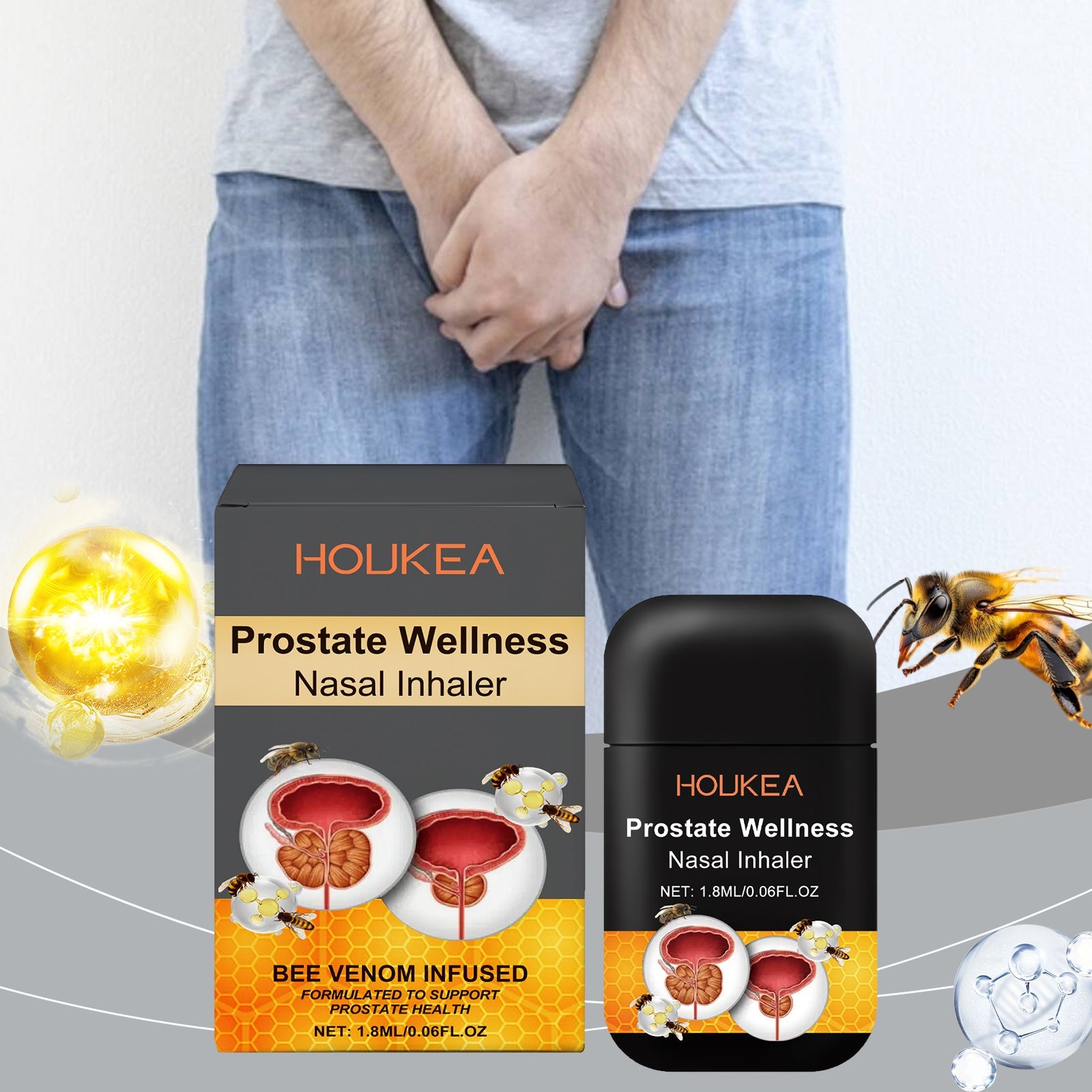 Men's Care Nasal Inhaler Cleansing Daily Nasal Spray Gentle Care For Men With Physical Discomfort