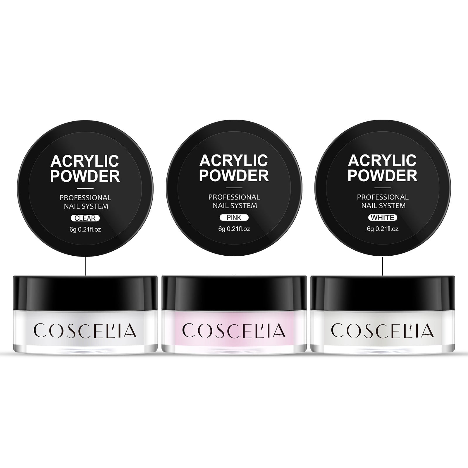 COSCELIA New 9 Color Crystal Color Powder 30Ml Crystal Liquid Manicure Tool Full Set Of Beginners
