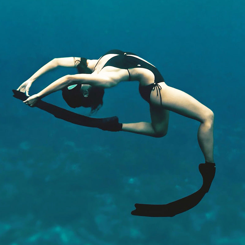 Professional Freediving Long Fins for Spearfishing, Diving, Snorkeling – PP+TPR, Anti - Skid