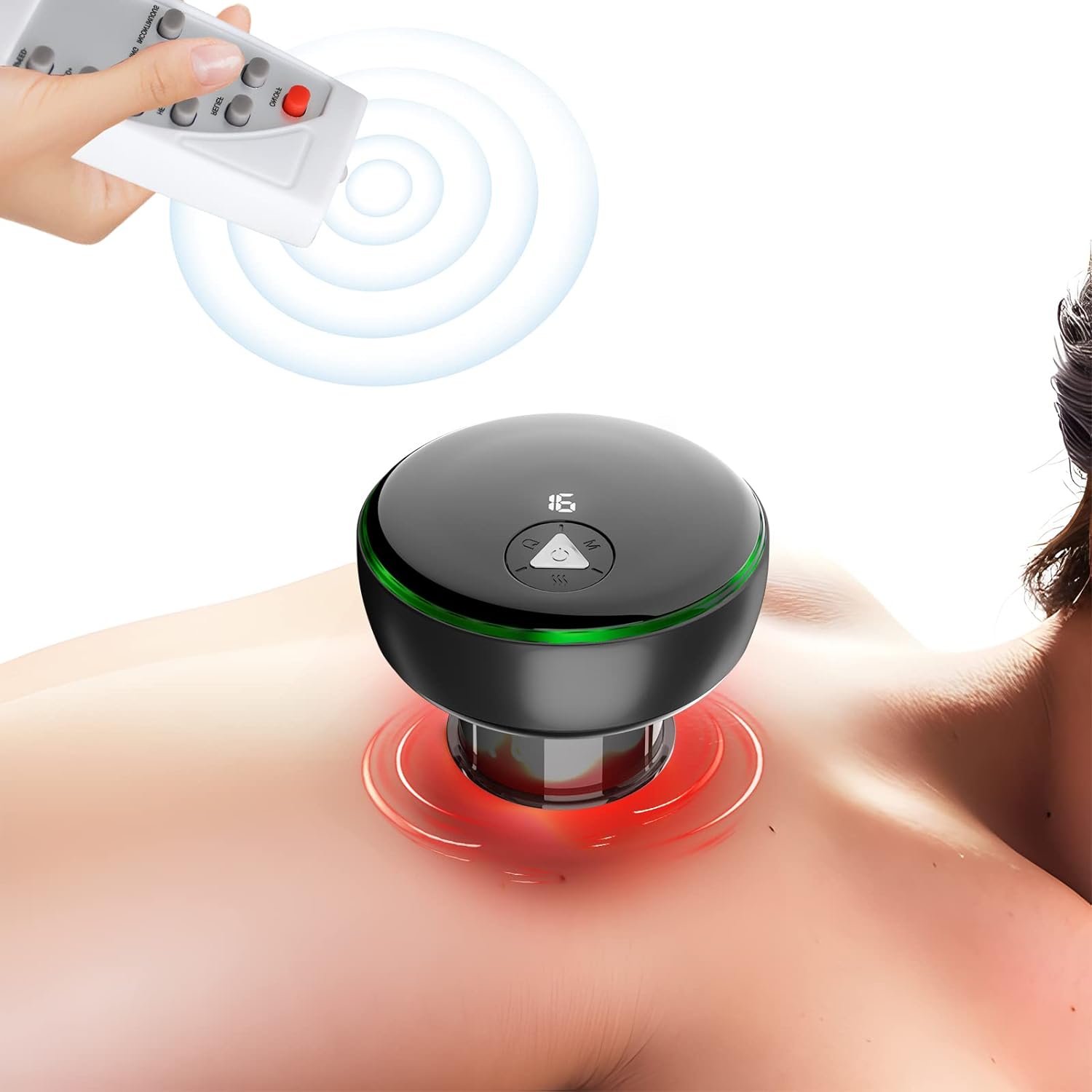 Electric Smart Cupping Therapy Set,5 in 1 Remote Control Cupping Set with Red Light Therapy for Pain Relief, Recovery,Cupping Th