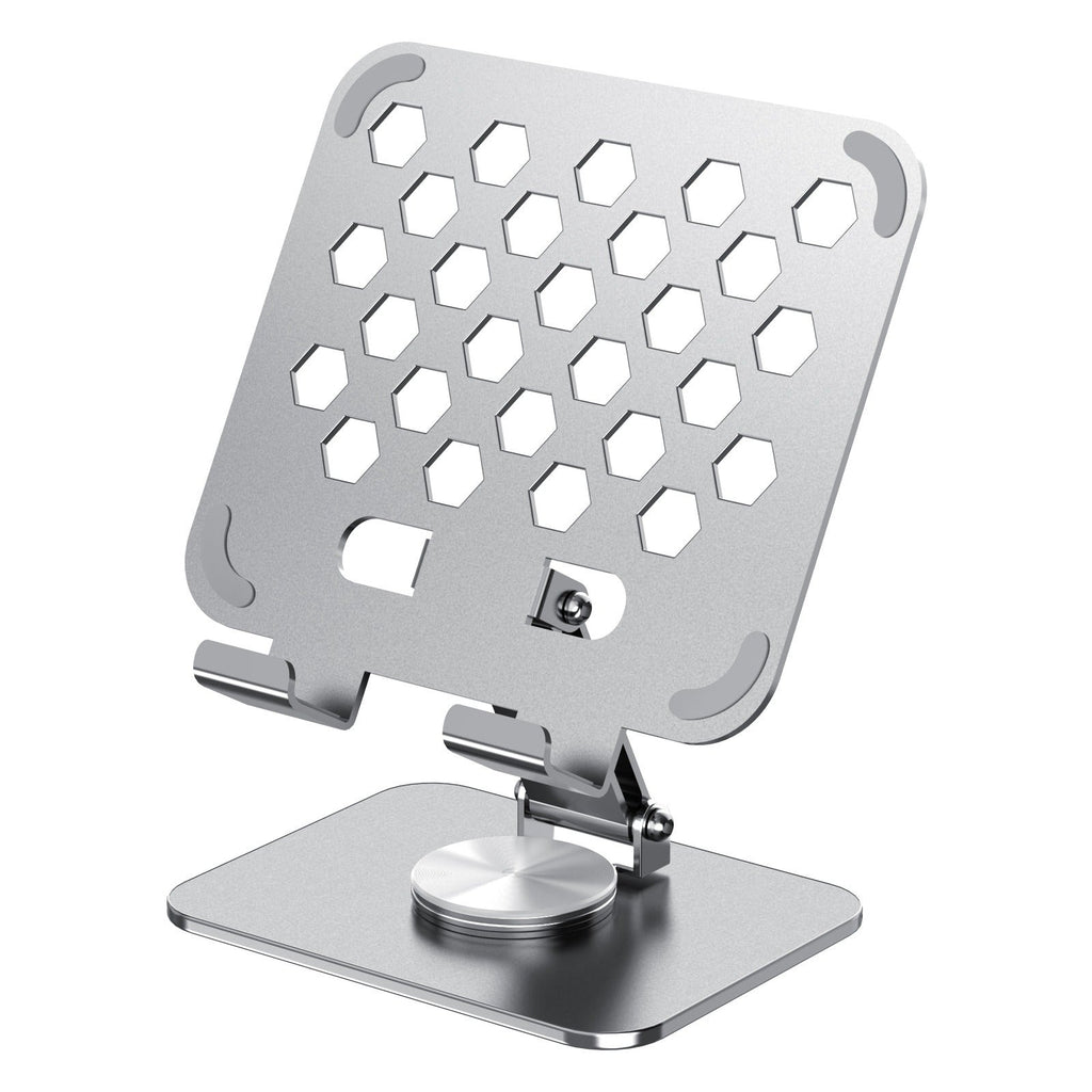 Tablet stand 360 degree rotating folding all metal live streaming learning iPad universal stand for tablets and smartphones