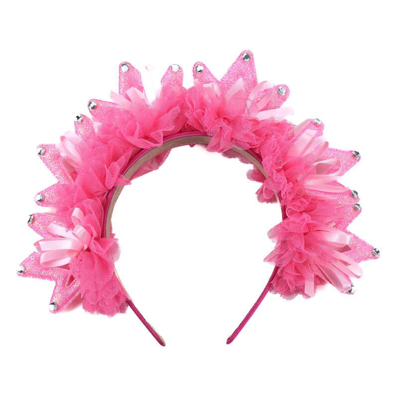Fashion Fabric Crown Hair Hoops for Women