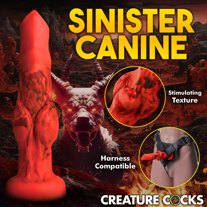 Creature Cocks Fire Hound Silicone Dildo - Medium