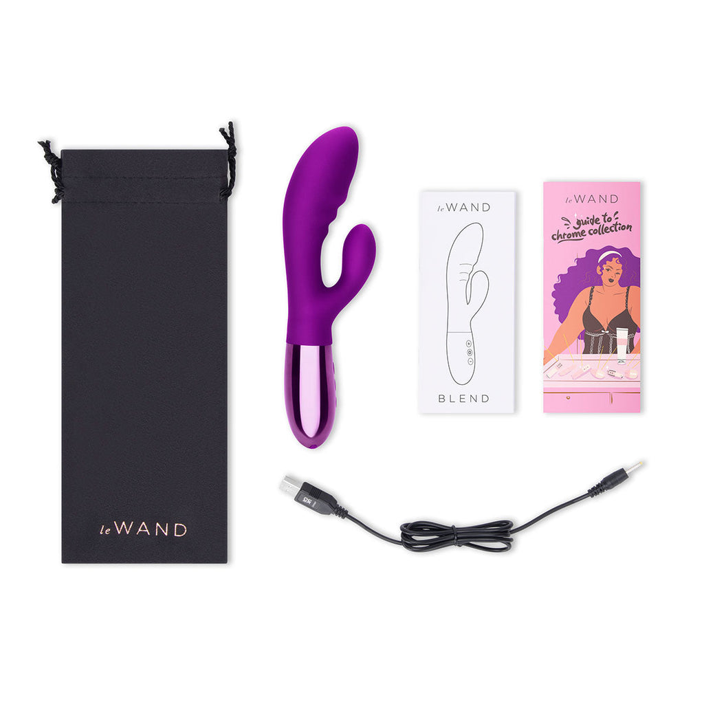 Le Wand Blend Rabbit Vibrator - Dark Cherry