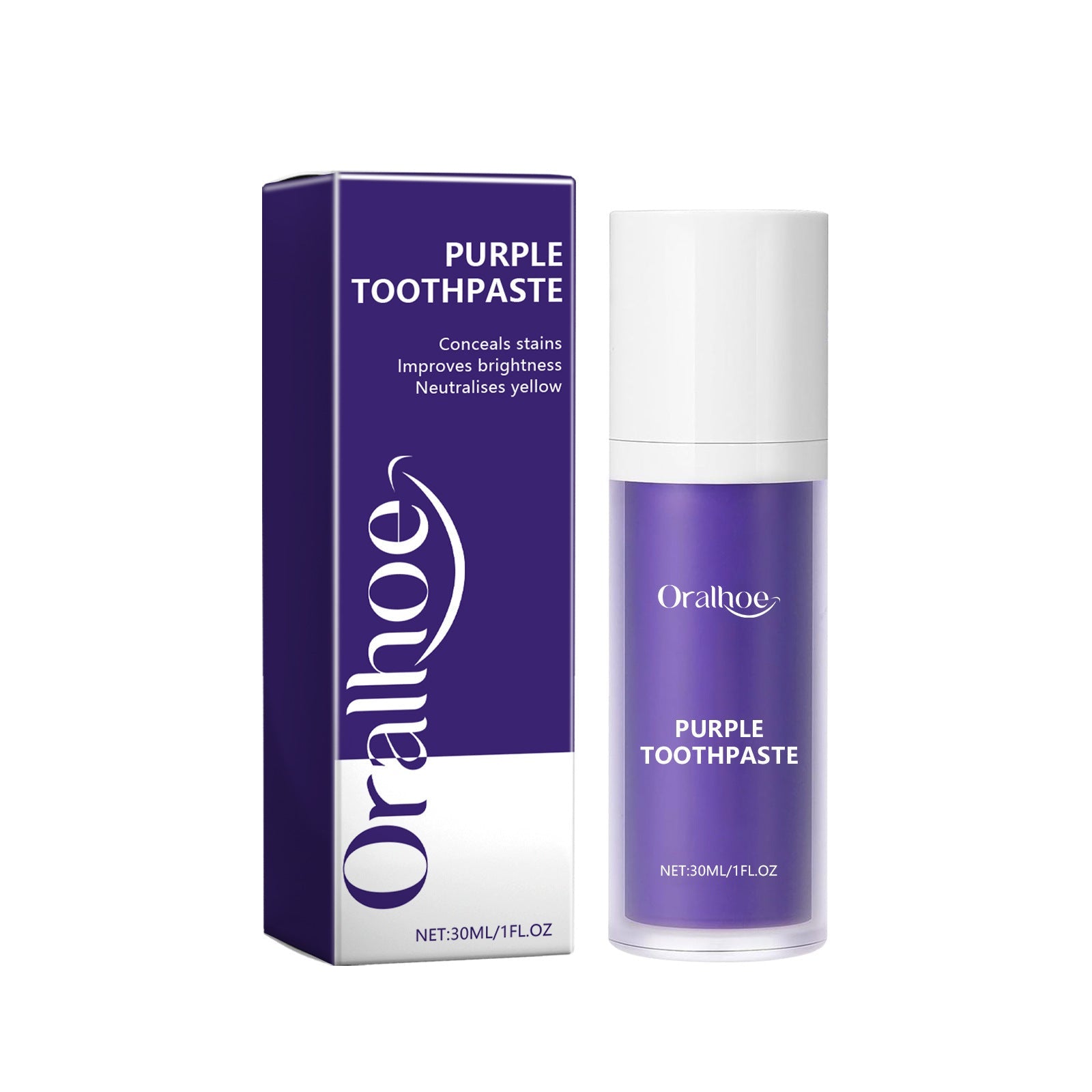 Purple Toothpaste, Deep Cleaning Tartar Stains Odor Fresh Breath Toothpaste