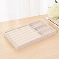 Plush jewelry storage box jewelry box rings earrings bracelets necklaces storage display shelf