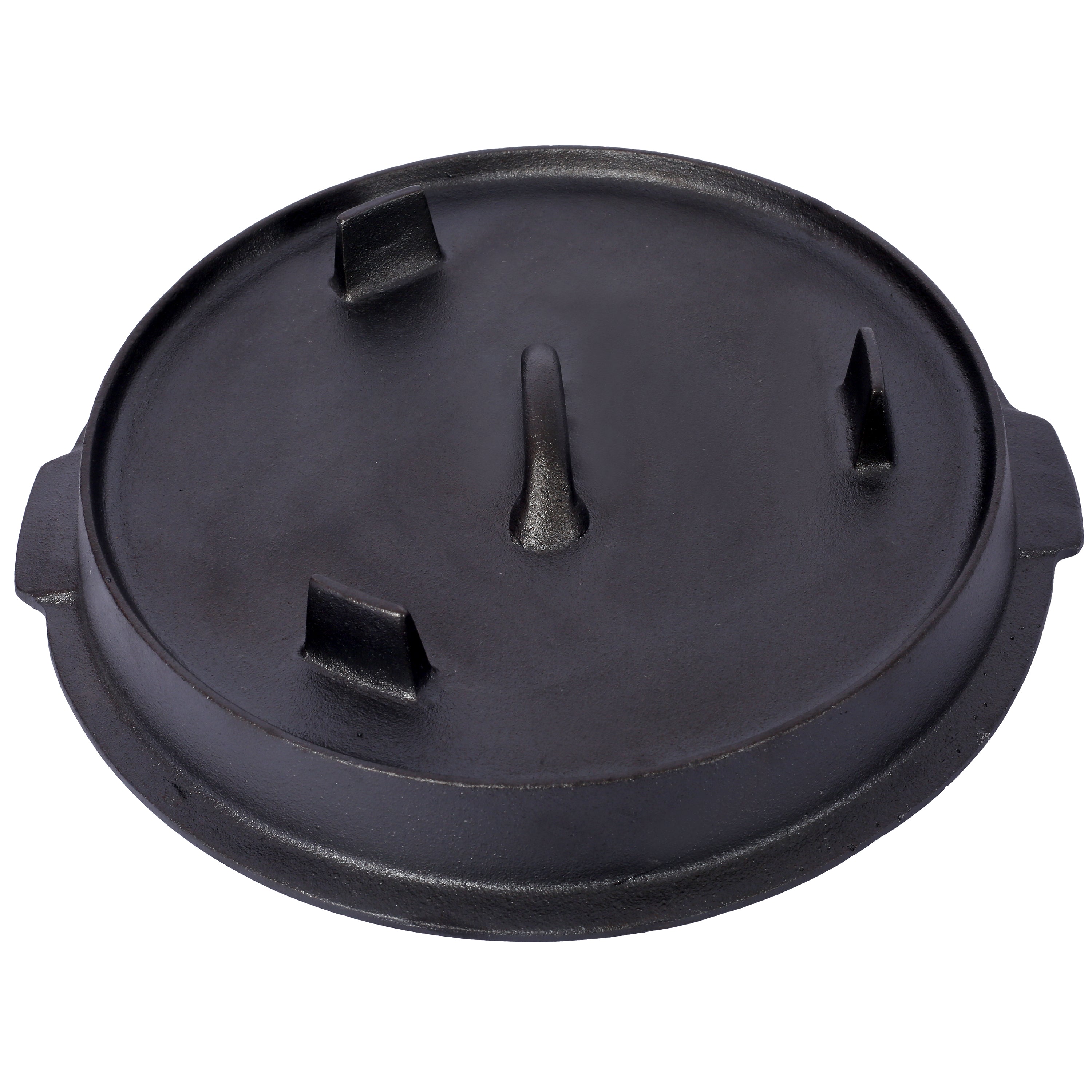 ast iron Dutch oven with lid, outdoor camping deep pot, used for camping, cooking, barbecue and leg rest, 8 Quart