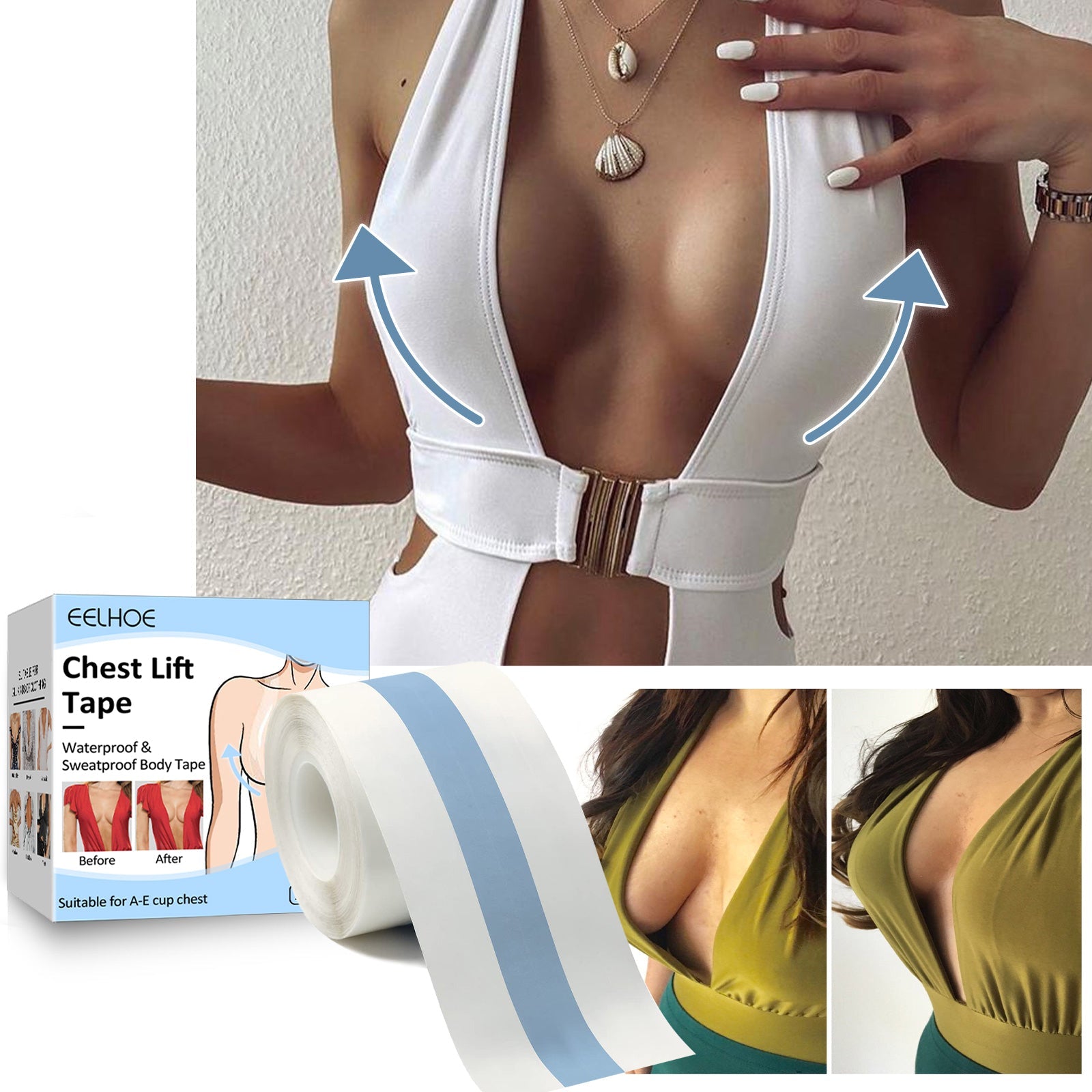 Breast Care Patch Invisible Bra Patch Care Anti-Slip Bump And Tuck Underwear Patch