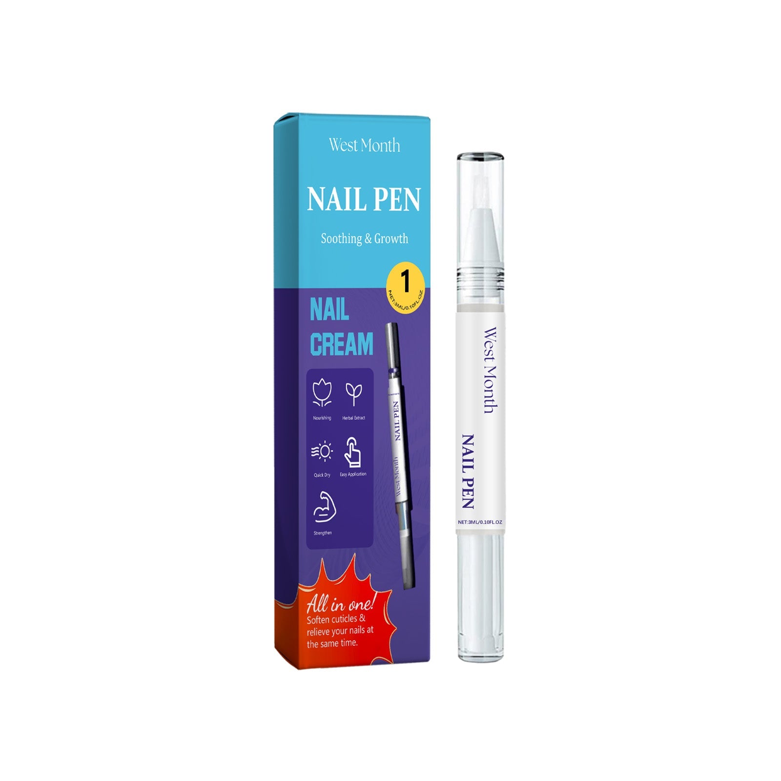 Nail Repair Solution, Daily Repair And Repair Of Damaged Nails Mild Nail Polish Care Solution