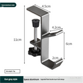 Portable student backpack hook, office desk mobile headphone hook, table side umbrella hook Hook storage
