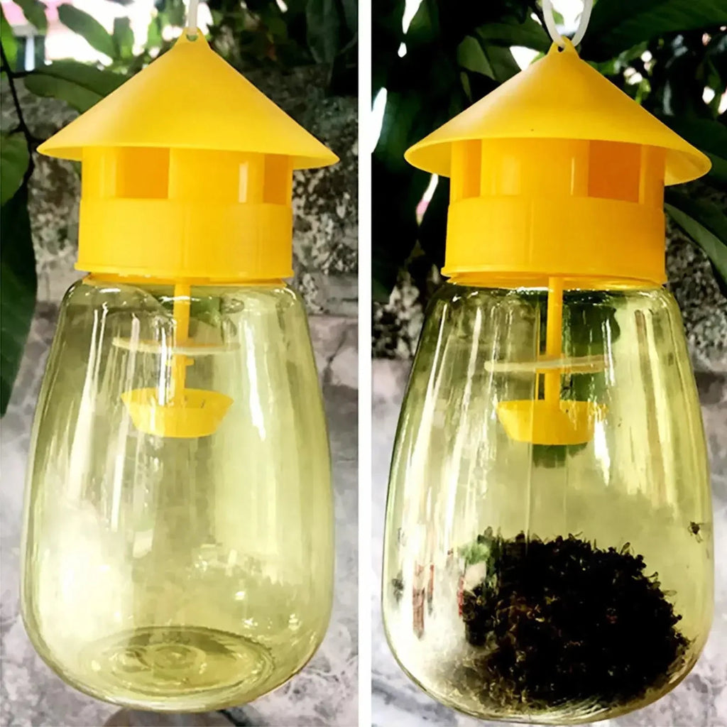 Fruit Fly Trap Killer Plastic Drosophila Trap Anti Fly Fruit Fly Killer Catcher Orchard Insect Trap Pest Control Products Drop