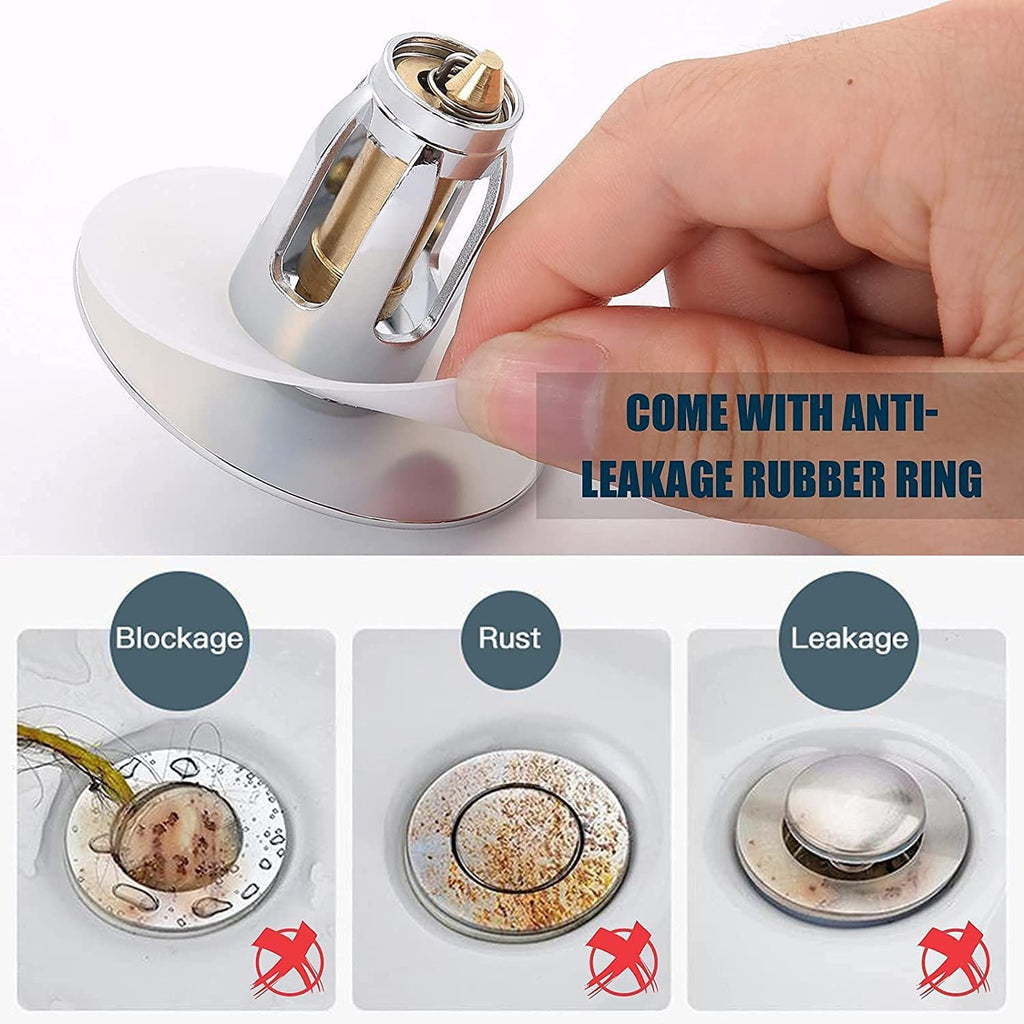 Bestlife Bathtub Sink Plug Bathroom Sink Drain Strainer Pop Up Sink Plug Stopper