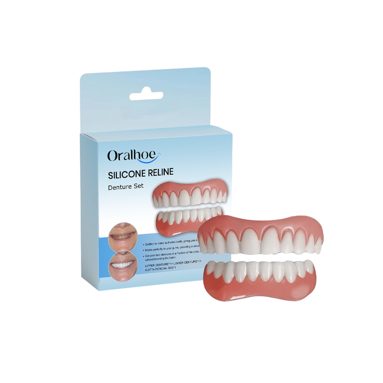 Denture Retouching Kit For Improved Comfort Denture Crevices Beauty Kit