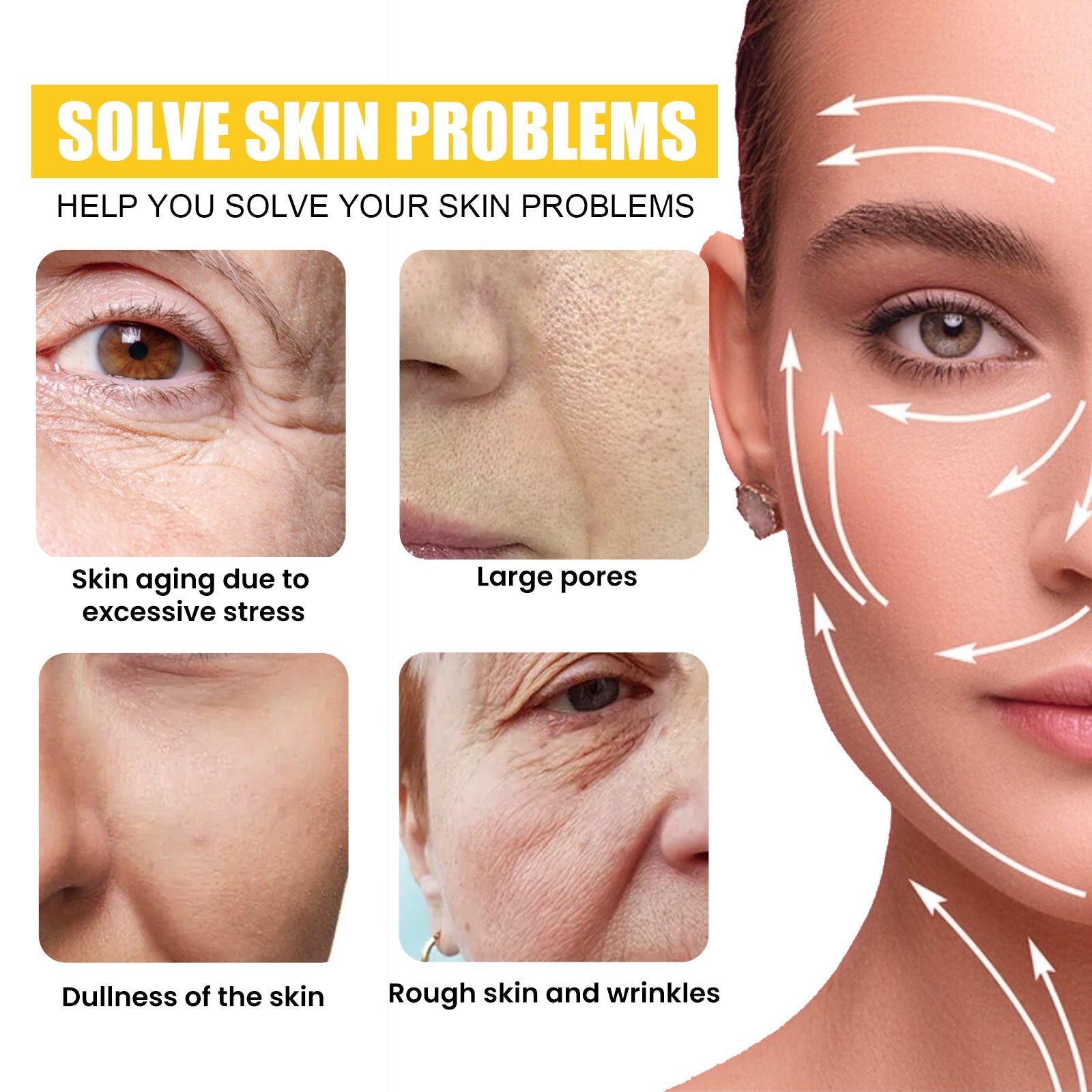 Retinol Anti-Wrinkle Serum Tightens Facial Skin And Reduces Wrinkles