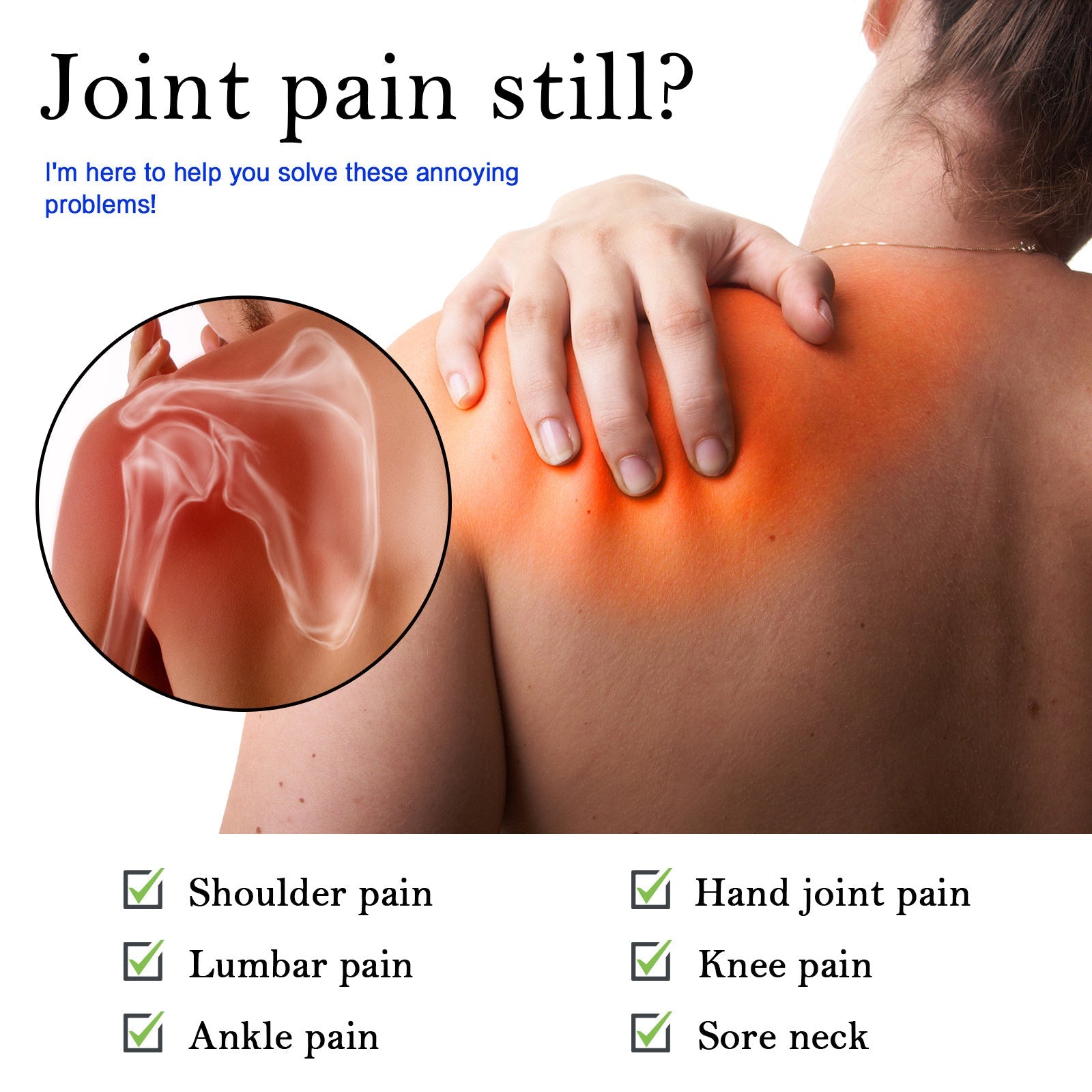 Gel For Bon And Joint Care, Relieve Knee, Lumbar, Shoulder, Neck And Muscle Pain Body Massage Cream
