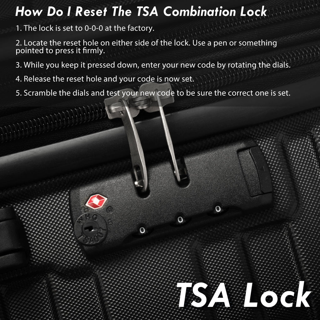 Merax Luggage with TSA Lock Spinner Wheels Hardside Expandable Luggage Travel Suitcase Carry on Luggage ABS 24"