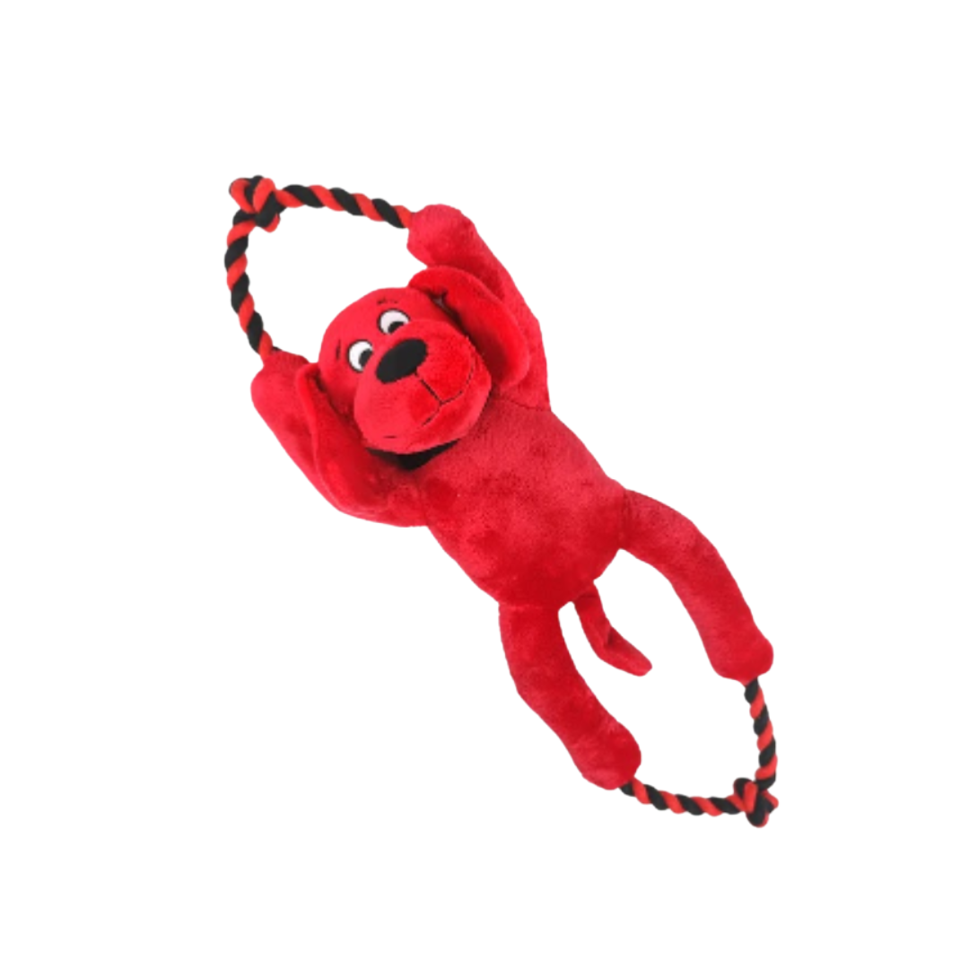 Clifford Busy Body Plush Rope Pet Toy 16in