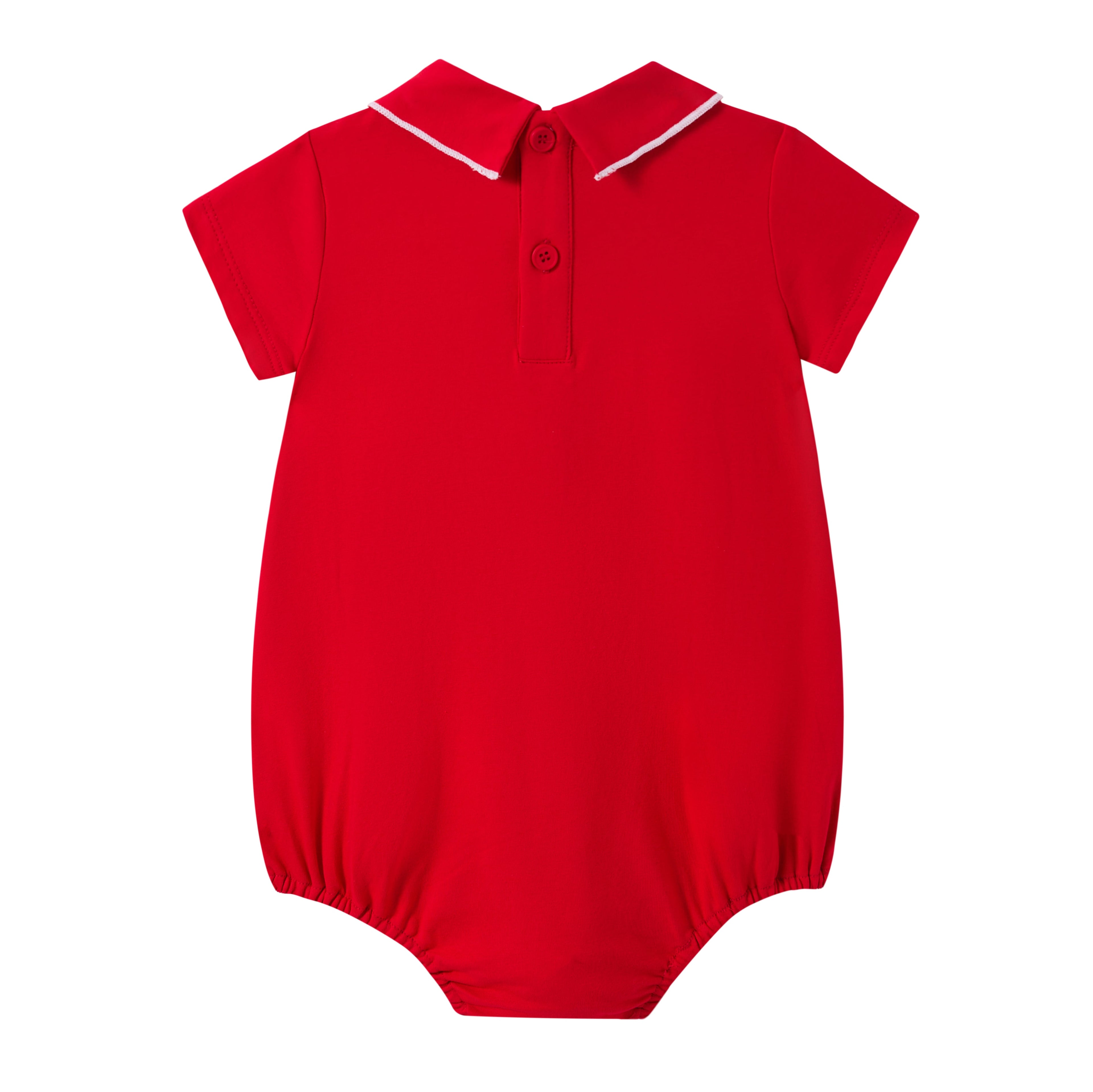 Coastal Red Girls Romper