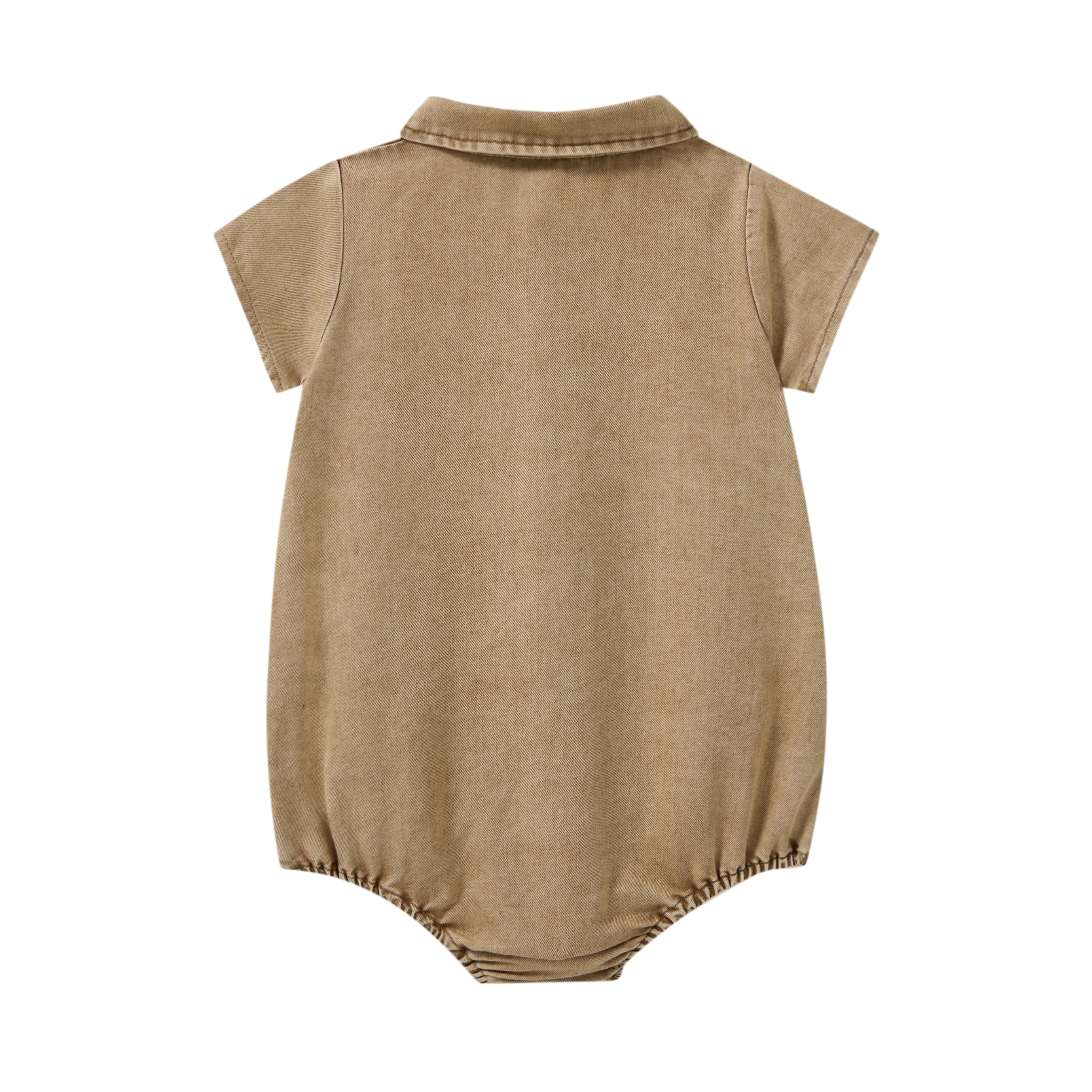 Tan Wash Boys Romper
