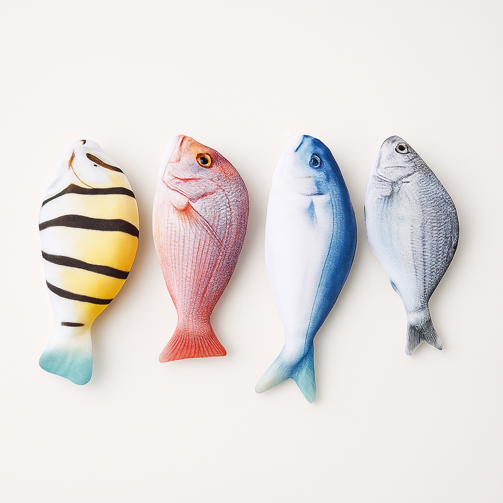 Simulation Fish Pencil Case | Kawaii Cartoon Zipper Pen Bag