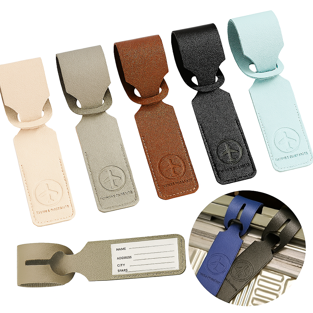 PU Leather Luggage Tag – Creative ID Address Holder