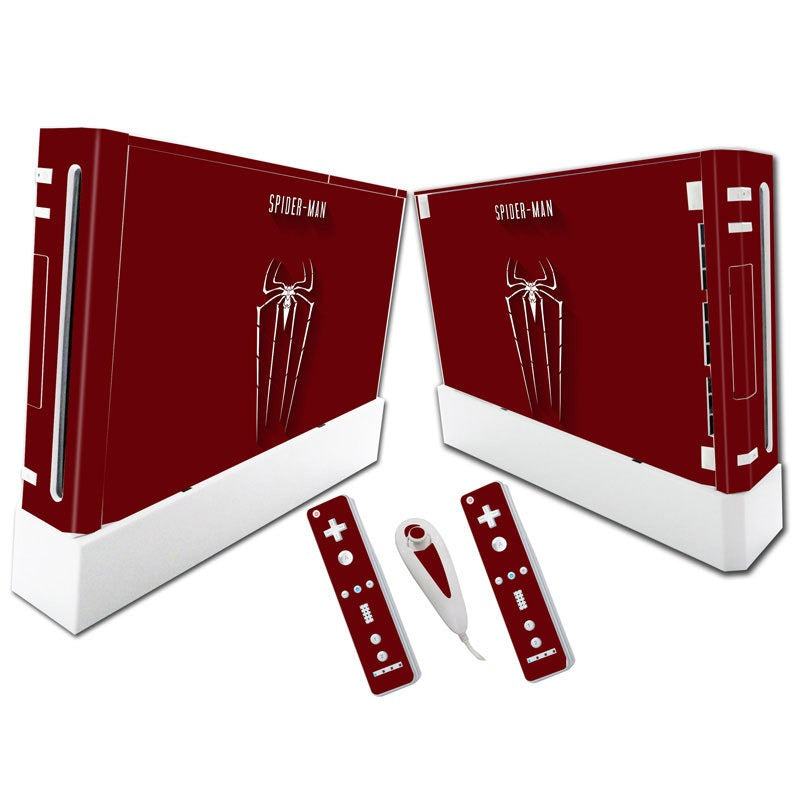 Suitable for WII stickers wii console cartoon protective film Spider-Man Fortress Night multiple styles without leaving glue