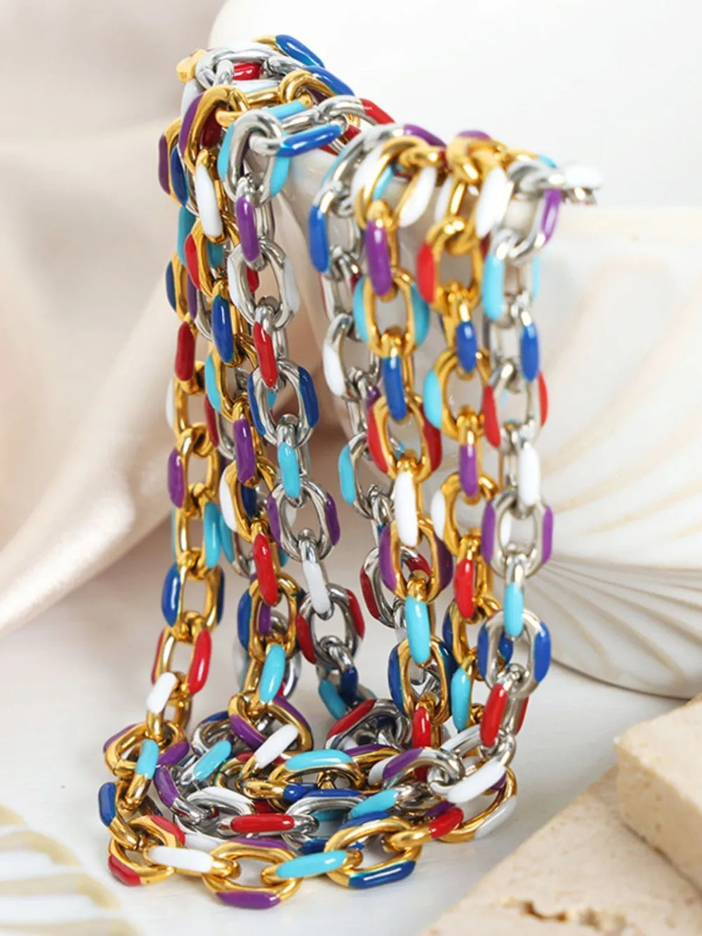 Premium and niche drip oil titanium steel bracelet