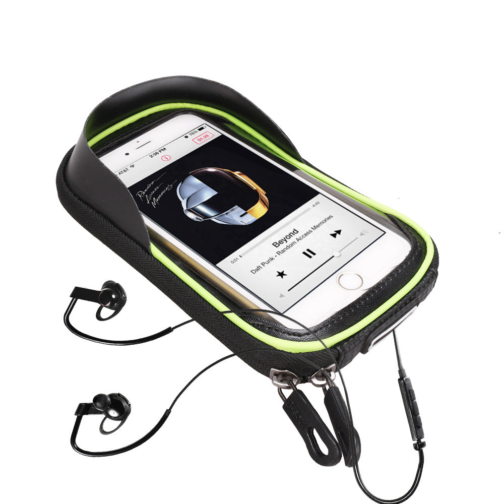 B-SOUL Bicycle Bag Front Beam Bag Waterproof Mountain Bike Saddle Bag Mobile Phone Bag Upper Tube Bag Riding Bag Accessories