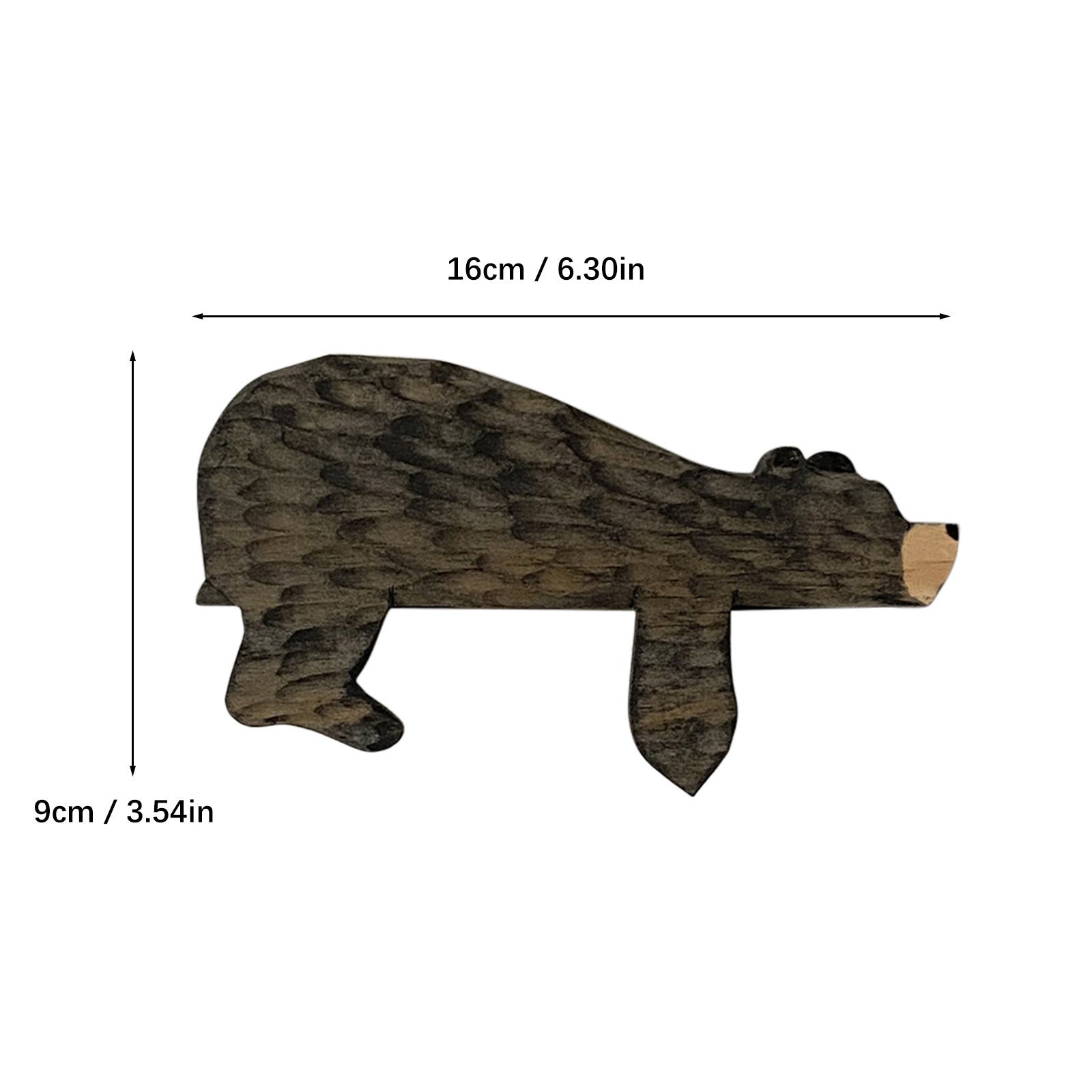 Interesting animal brown bear room door top wooden decoration home creative door frame decoration ornaments